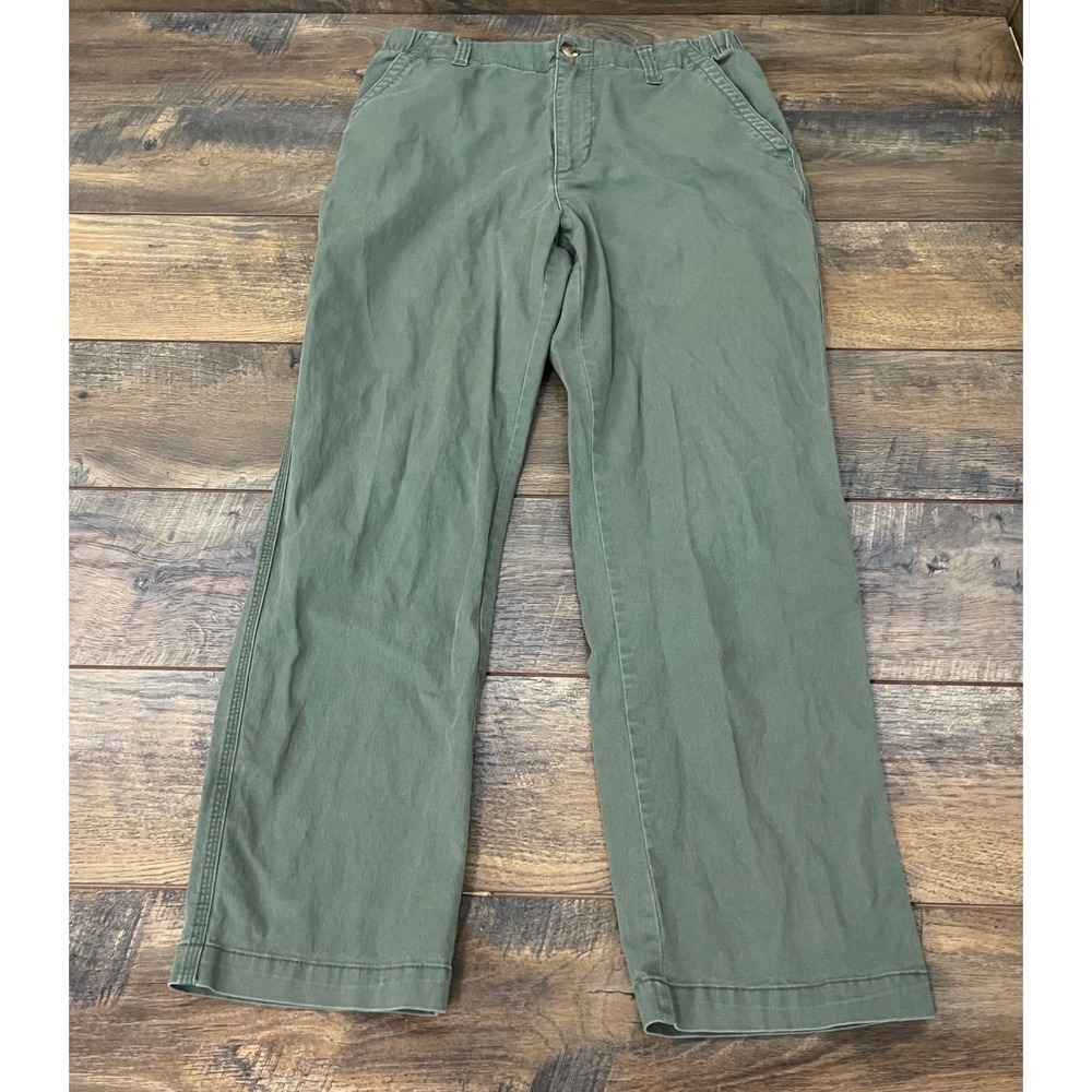 Old Navy OG Chino Pants Womens Medium Olive Green Straight Stretch Minimalist